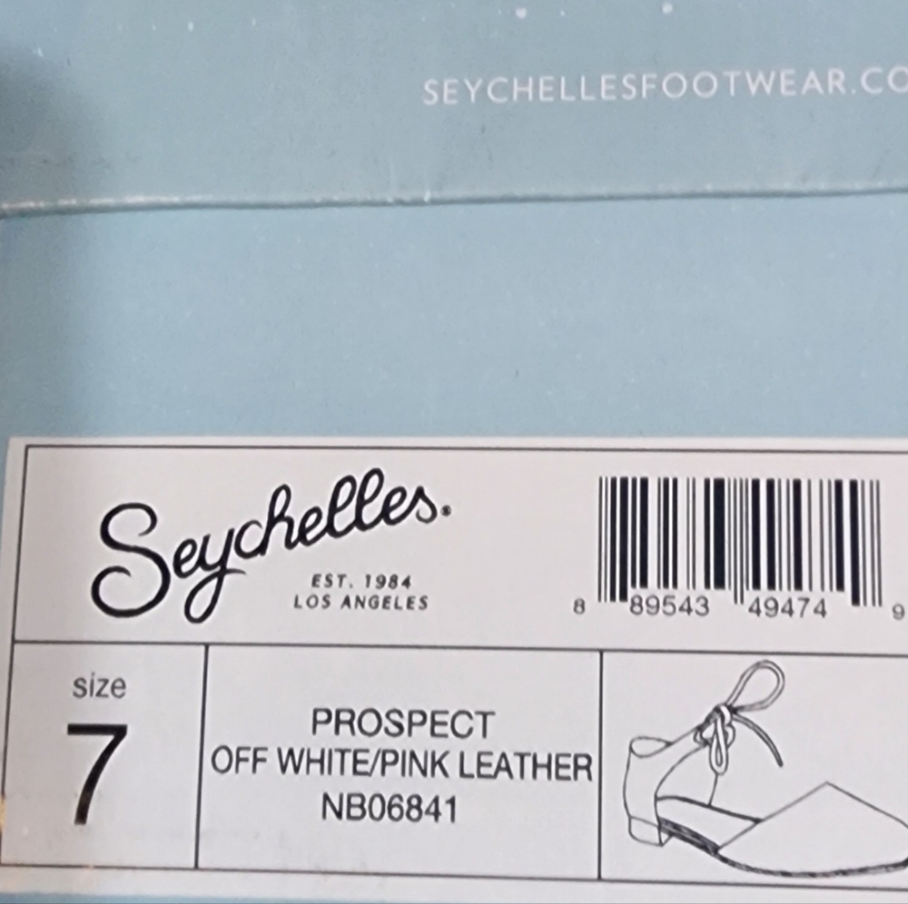 NWT NIB Anthropologie Seychelles Pastel Pink Prospect Leather Ballet Flat SZ 7 - Picture 6 of 6